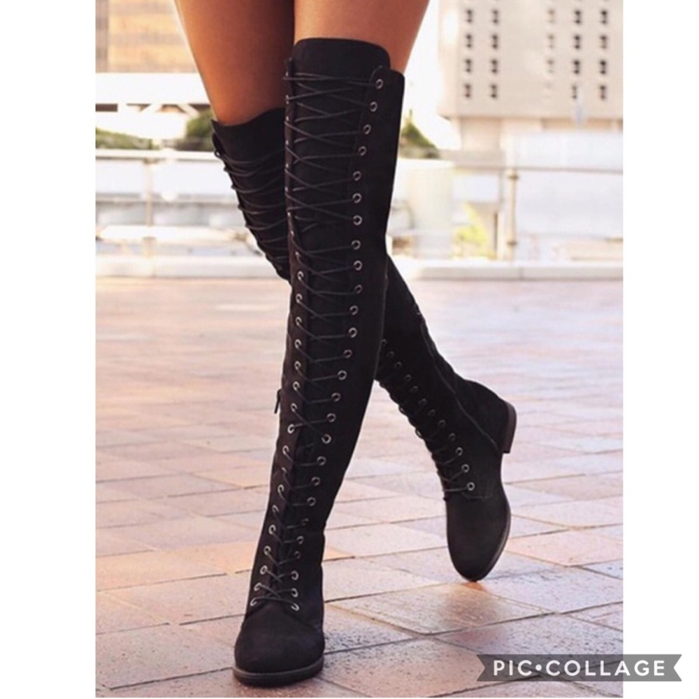 Over The Knee Thigh High Flat Boots